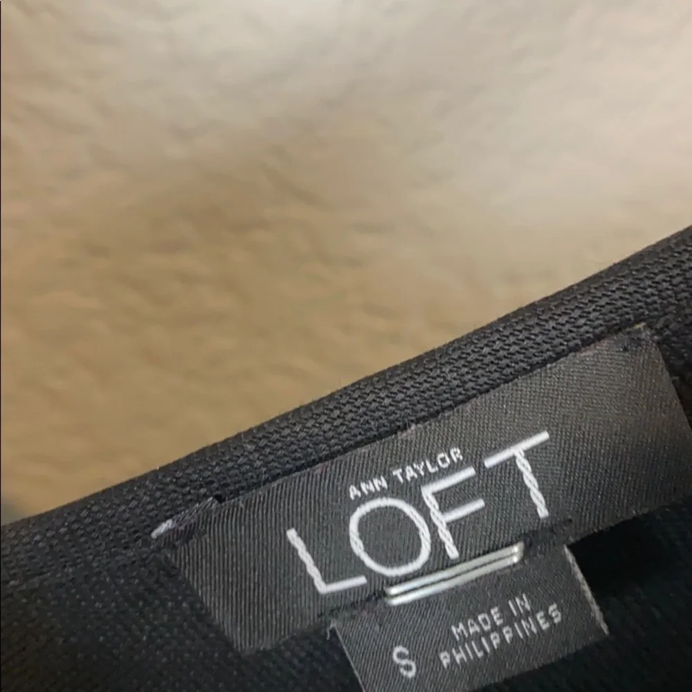 Loft surplice front black jumpsuit - Picture 6 of 12